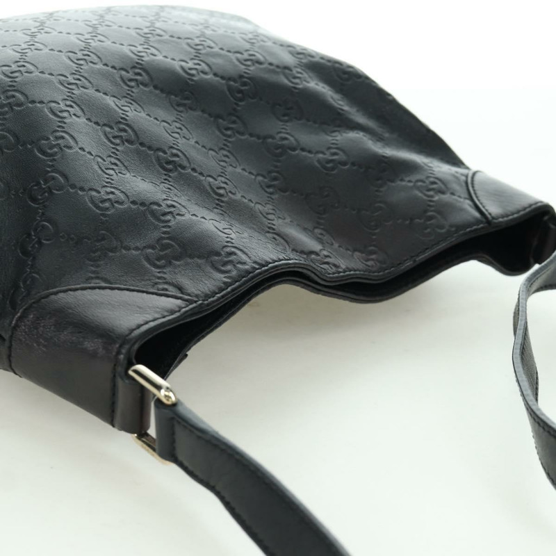 【日本直送】GUCCI Guccissima GG帆布單肩包 皮革 黑色 金色 257296 正品 YKZ027V-5