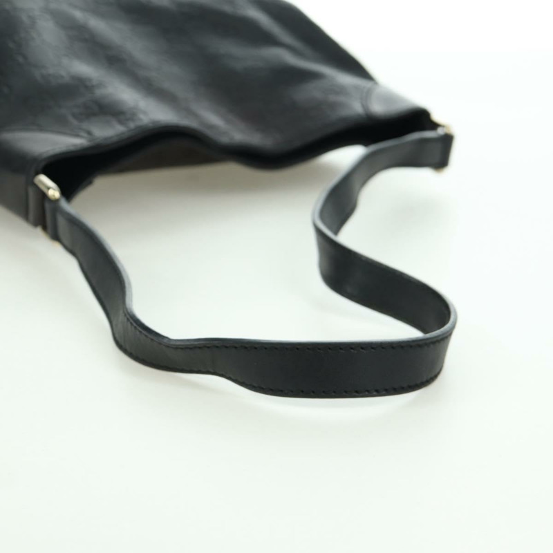 【日本直送】GUCCI Guccissima GG帆布單肩包 皮革 黑色 金色 257296 正品 YKZ027V-6