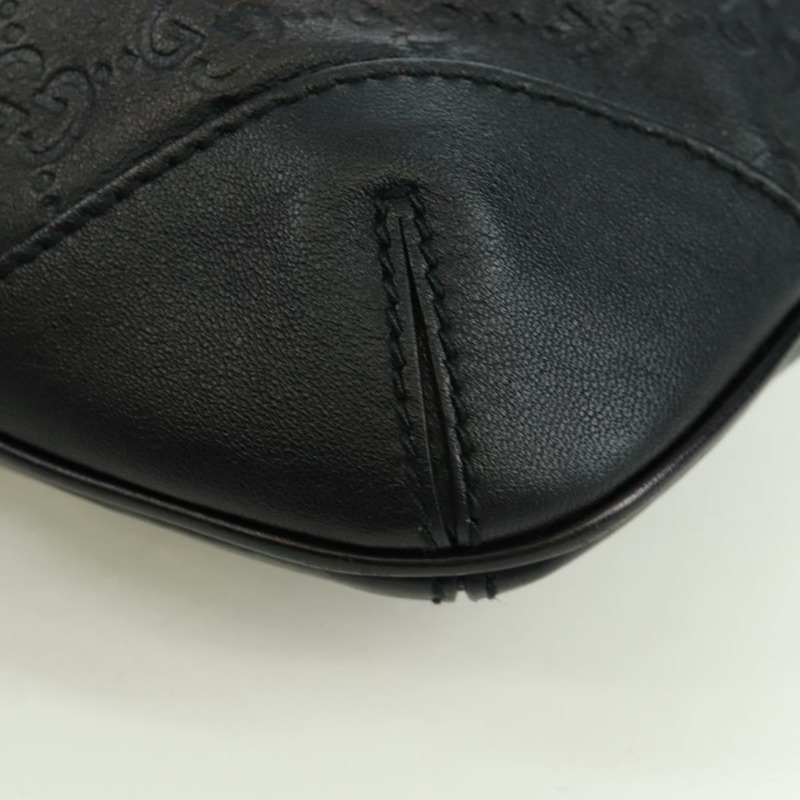 【日本直送】GUCCI Guccissima GG帆布單肩包 皮革 黑色 金色 257296 正品 YKZ027V-8