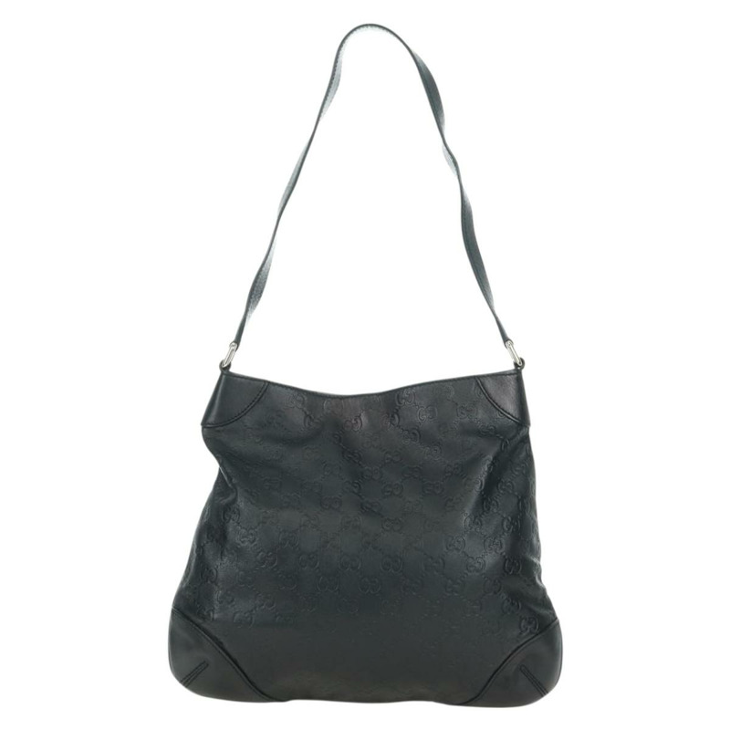 【日本直送】GUCCI Guccissima GG帆布單肩包 皮革 黑色 金色 257296 正品 YKZ027V-12