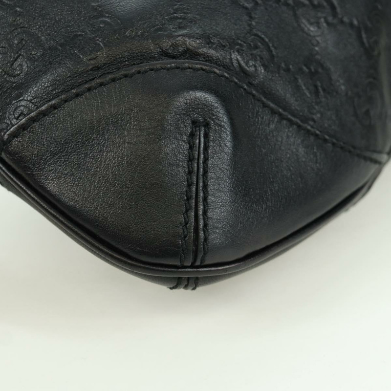 【日本直送】GUCCI Guccissima GG帆布單肩包 皮革 黑色 金色 257296 正品 YKZ027V-13