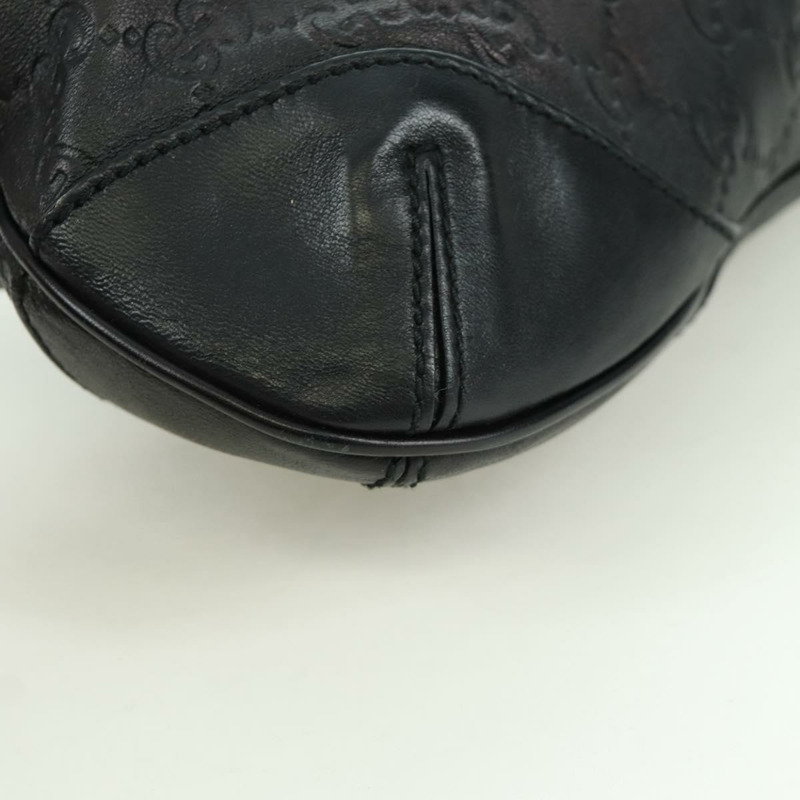 【日本直送】GUCCI Guccissima GG帆布單肩包 皮革 黑色 金色 257296 正品 YKZ027V-15