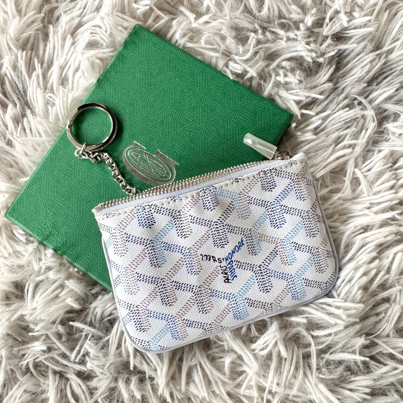 GOYARD Senat Nano 限定色 冰川藍 鑰匙 拉鍊 萬用包 零錢包-3