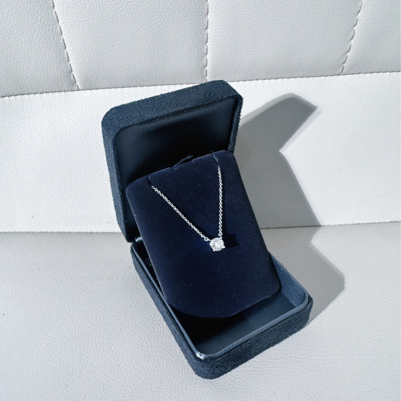 Tiffany蒂芙尼 四爪單鑽鑽石項鍊，主鑽:0.68ct/J色/VVS2淨度/3EX切工-2