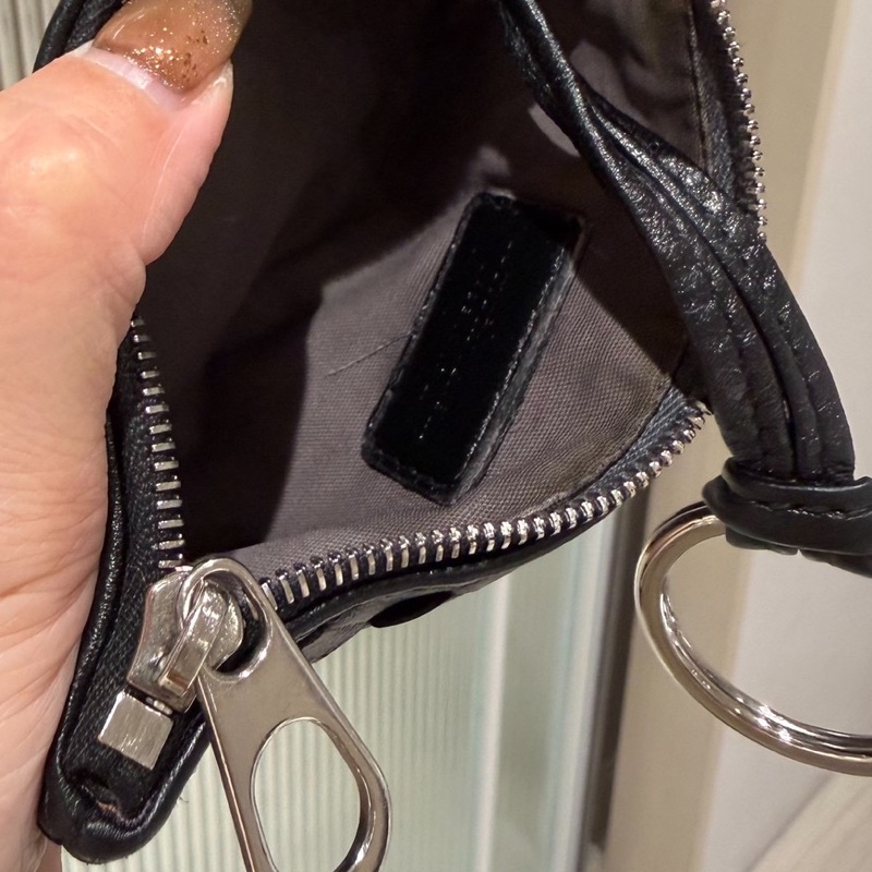 BOTTEGA VENETA Bv 黑 編織 拉鏈 鑰匙包 短夾 皮夾 皮包 錢包 錢夾 零錢包 卡夾 卡包-11