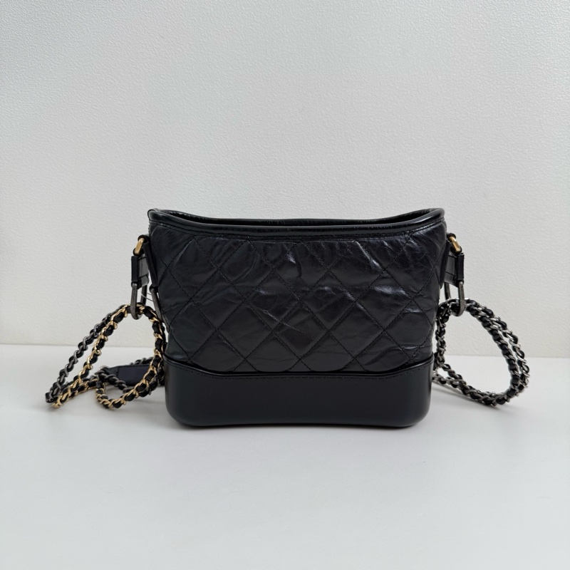 Chanel香奈兒流浪包 黑金小號-2