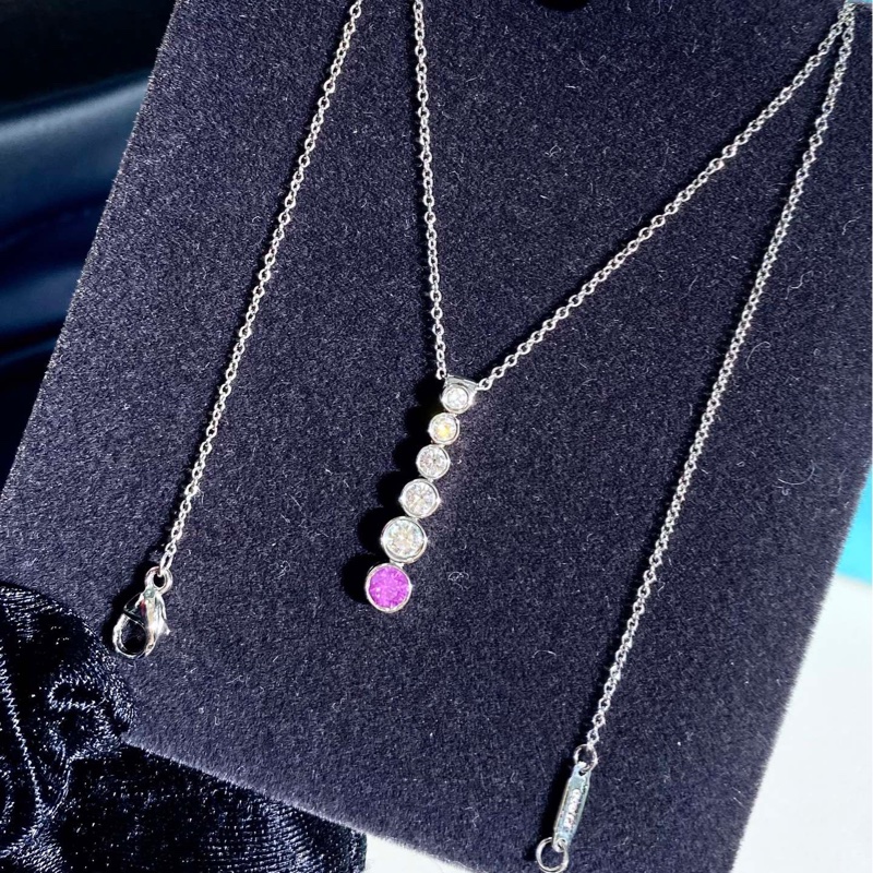 Tiffany蒂芙尼 jazz系列 六排鑽項鍊-2