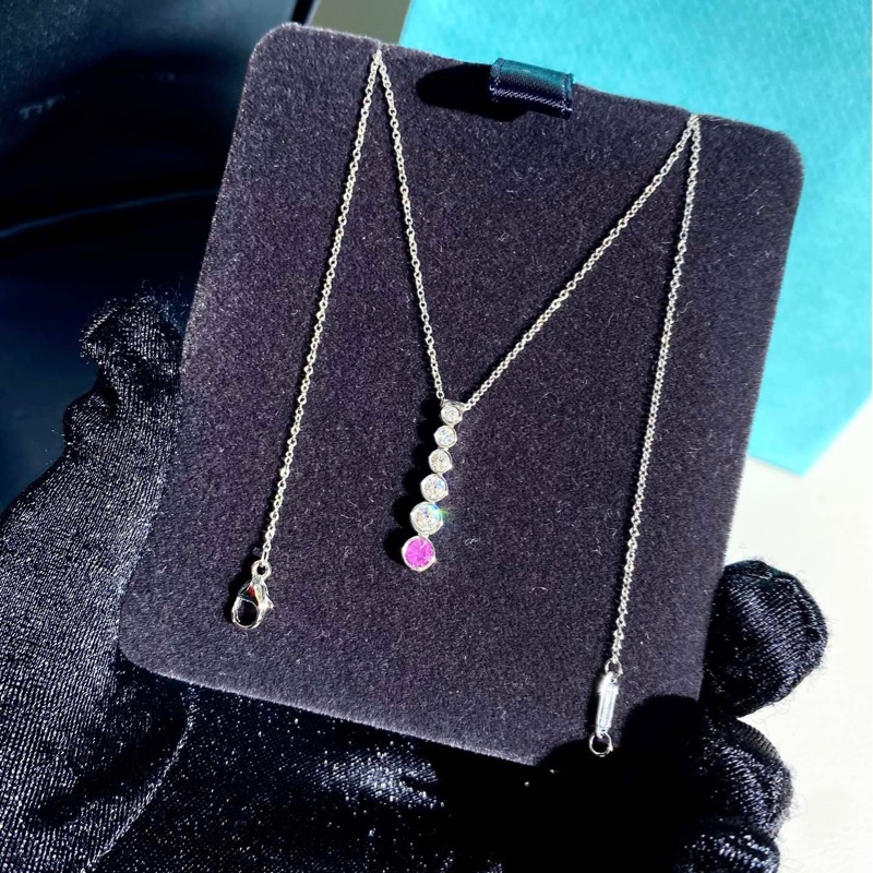 Tiffany蒂芙尼 jazz系列 六排鑽項鍊-4