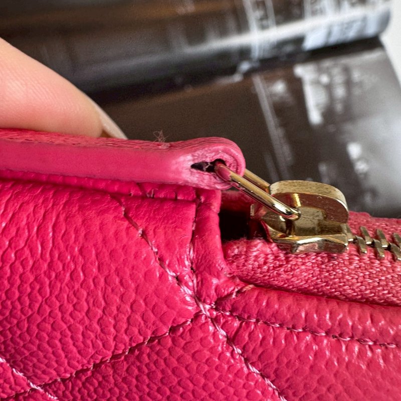 💥99成新❤️‍🔥Chanel 粉色拉鍊吐司包-10