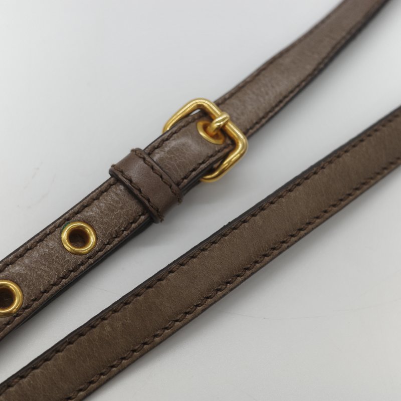 Miu Miu 繆繆 Matelassé 經典灰褐色 頂級納帕小羊皮 立體抓皺絎縫 翻蓋式金屬鏈條 斜背肩背包-38