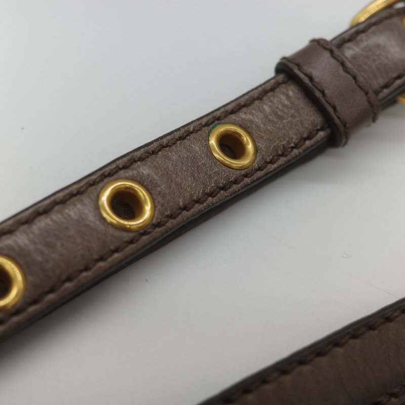 Miu Miu 繆繆 Matelassé 經典灰褐色 頂級納帕小羊皮 立體抓皺絎縫 翻蓋式金屬鏈條 斜背肩背包-39