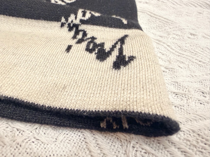 巴黎世家 帽子 Balenciaga Logo 草寫英文 黑色羊毛針織毛帽 冷帽-5