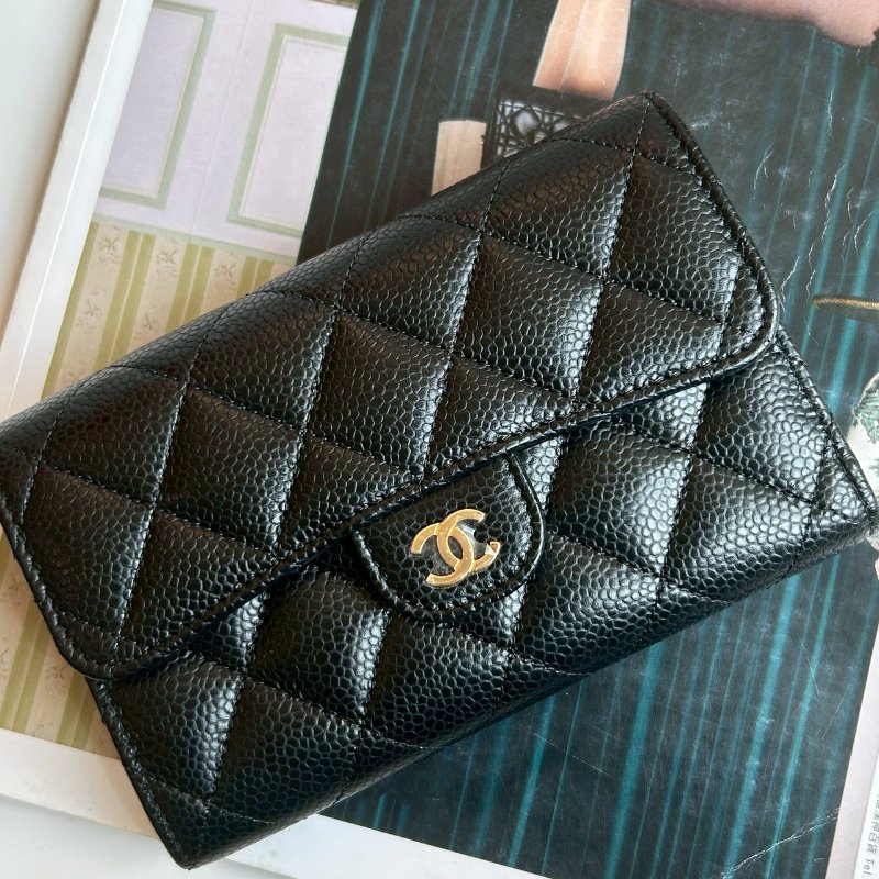 💥98成新 Chanel 人手必買荔枝皮中夾-0