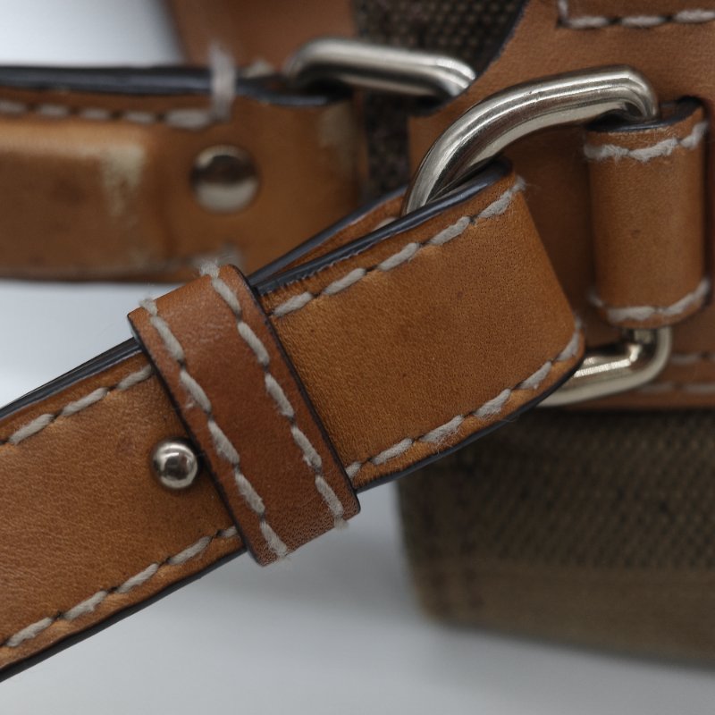 Burberry 巴寶莉 Ashby 中款 經典格紋 帆布水桶包-27