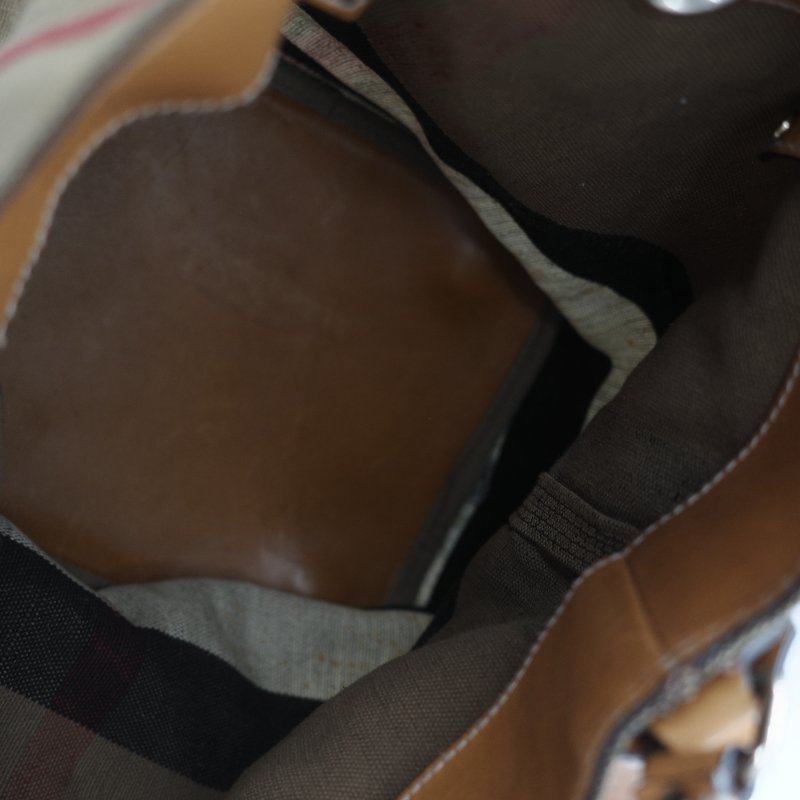 Burberry 巴寶莉 Ashby 中款 經典格紋 帆布水桶包-45