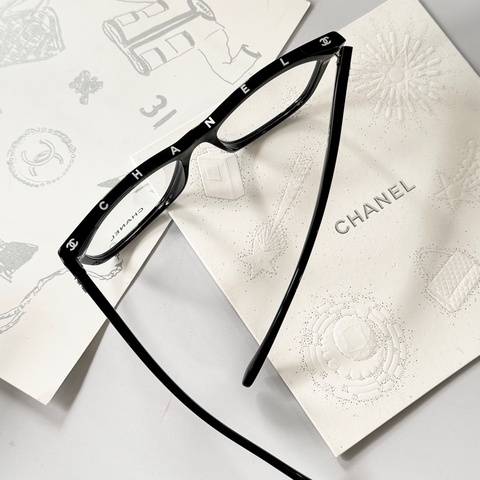 CHANEL 3392 小雙C 百搭 權志龍同款 素顏神器 細黑框 平光眼鏡