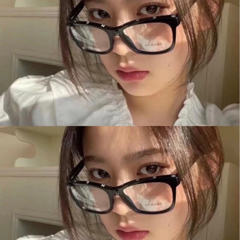 CHANEL 3392 小雙C 百搭 權志龍同款 素顏神器 細黑框 平光眼鏡-5