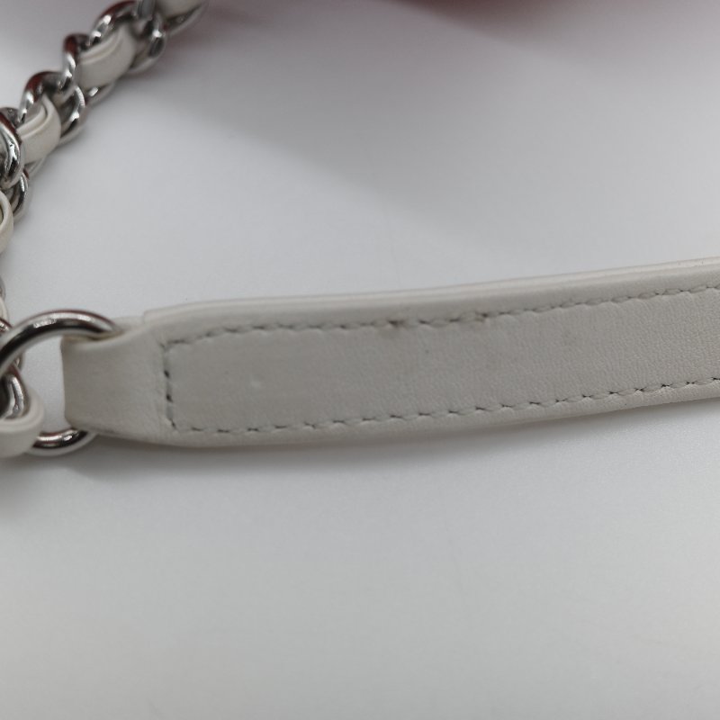 Chanel 香奈兒 Urban Spirit 紅色 菱格紋絎縫小羊皮 大尺寸雙 C 標誌 皮穿鏈條後背包-26