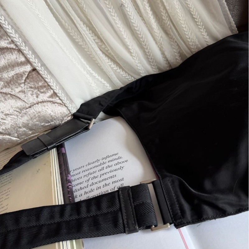 普拉特 斜挎包  皮革肩帶  肩背  斜挎  prada black黑色 nylon /leather crossbody bag-15