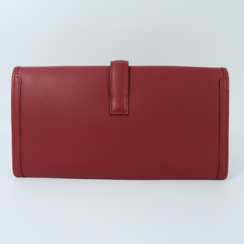 HERMES 【Hermes Fair】Swift皮革Jige Elan 29 Clutch手拿包Rouge Grenat-2