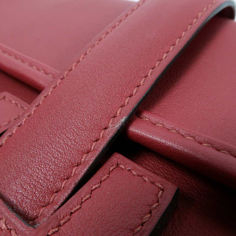 HERMES 【Hermes Fair】Swift皮革Jige Elan 29 Clutch手拿包Rouge Grenat-9