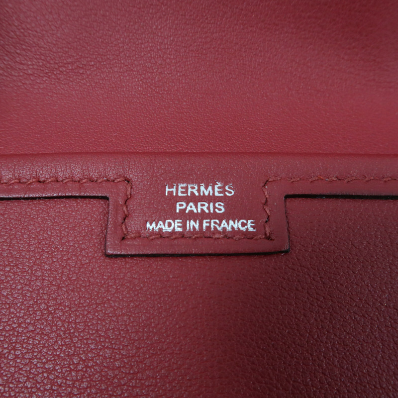 HERMES 【Hermes Fair】Swift皮革Jige Elan 29 Clutch手拿包Rouge Grenat-10