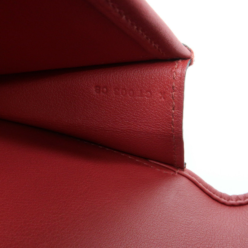HERMES 【Hermes Fair】Swift皮革Jige Elan 29 Clutch手拿包Rouge Grenat-12