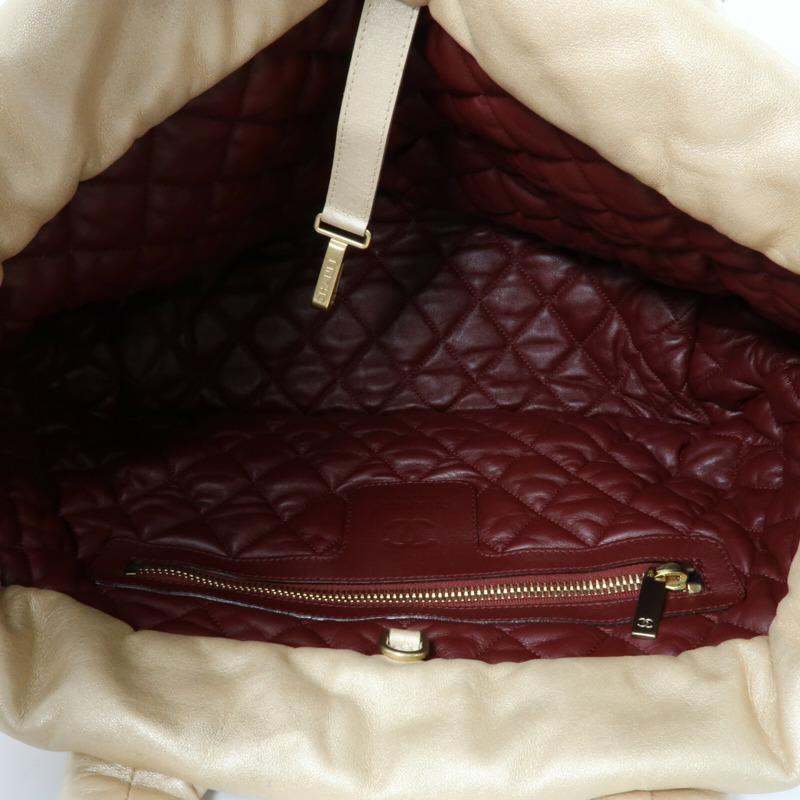 CHANEL 牛皮皮革Coco Cocoon金扣手挽袋-9