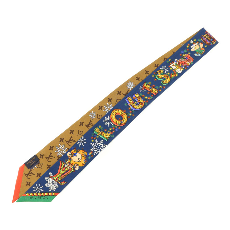 LOUIS VUITTON 絲質Vivienne Winter Celebration BB絲巾-1
