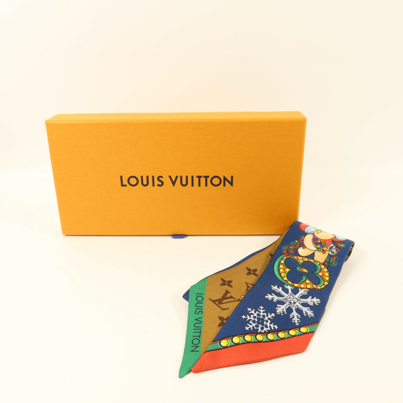 LOUIS VUITTON 絲質Vivienne Winter Celebration BB絲巾-7