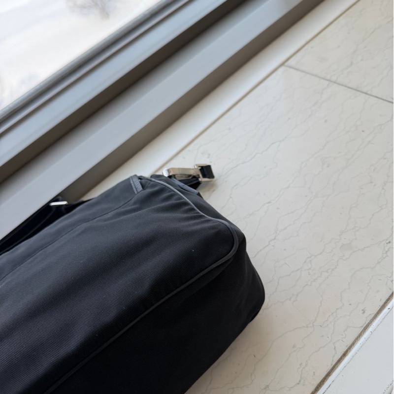 古馳 斜挎包  郵差包 肩背  斜挎  gucci black黑色 nylon /leather crossbody bag-14