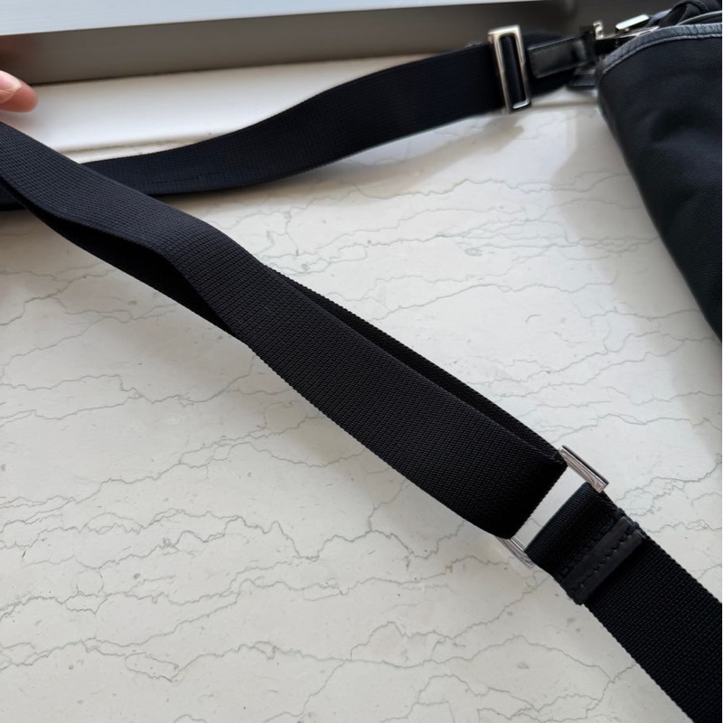 古馳 斜挎包  郵差包 肩背  斜挎  gucci black黑色 nylon /leather crossbody bag-18