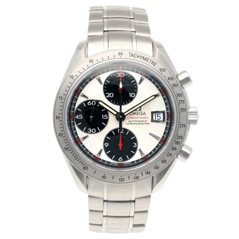 歐米茄超霸系列腕錶，不鏽鋼材質，型號32113100，自動上鍊，已翻新，拋光，84560XXX，男士腕錶，二手，計時碼錶，100米防水-7