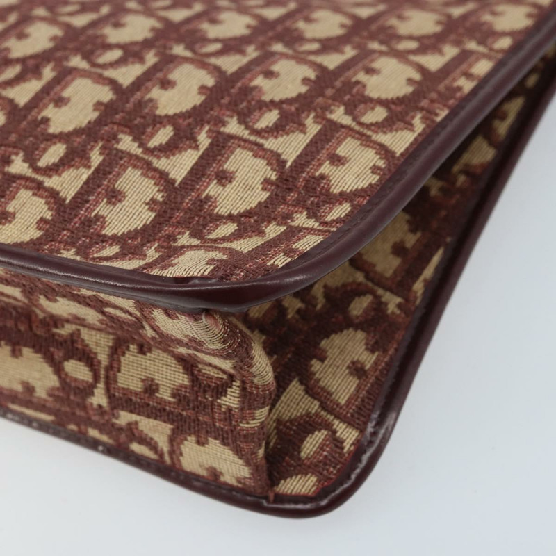 【日本直送】Christian Dior Trotter帆布鏈條單肩包 紅色金色 正品 LNZ657-8