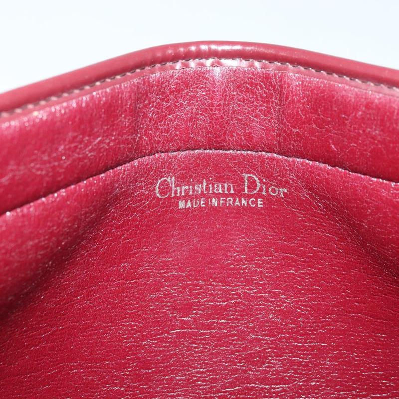【日本直送】Christian Dior Trotter帆布鏈條單肩包 紅色金色 正品 LNZ657-9