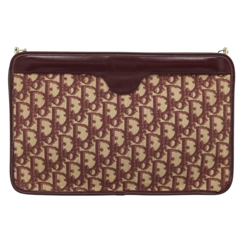 【日本直送】Christian Dior Trotter帆布鏈條單肩包 紅色金色 正品 LNZ657-12