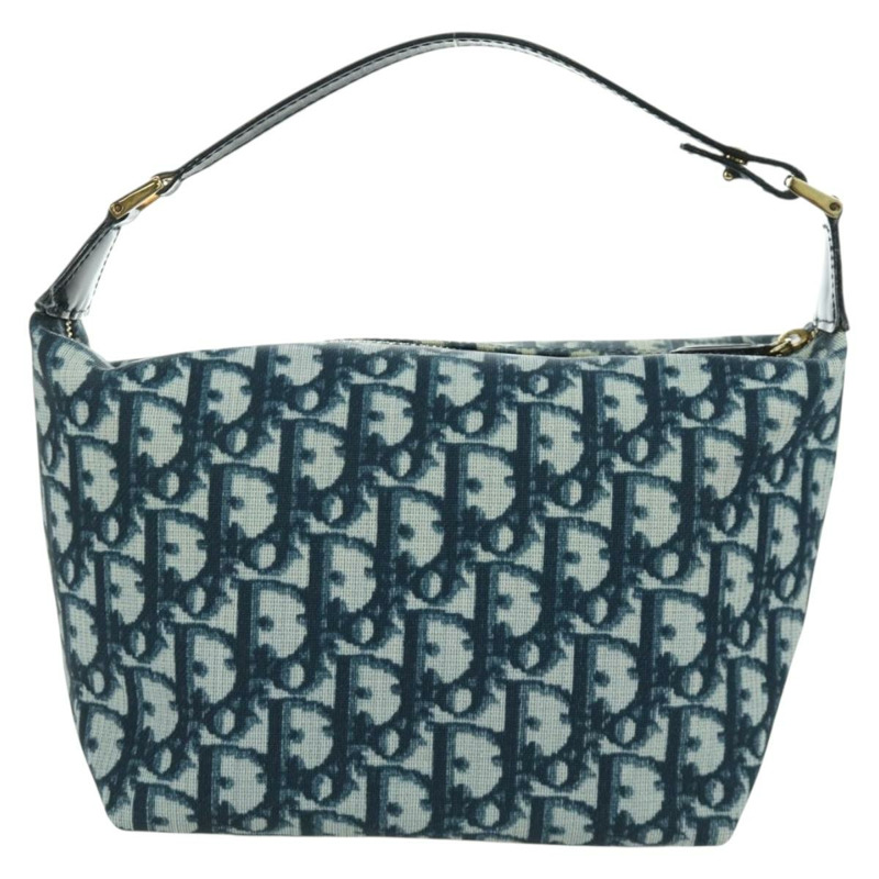 【日本直送】Christian Dior Trotter帆布手提包 PVC海軍藍金色 正品 BSZ620V-1