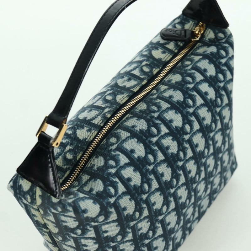 【日本直送】Christian Dior Trotter帆布手提包 PVC海軍藍金色 正品 BSZ620V-5
