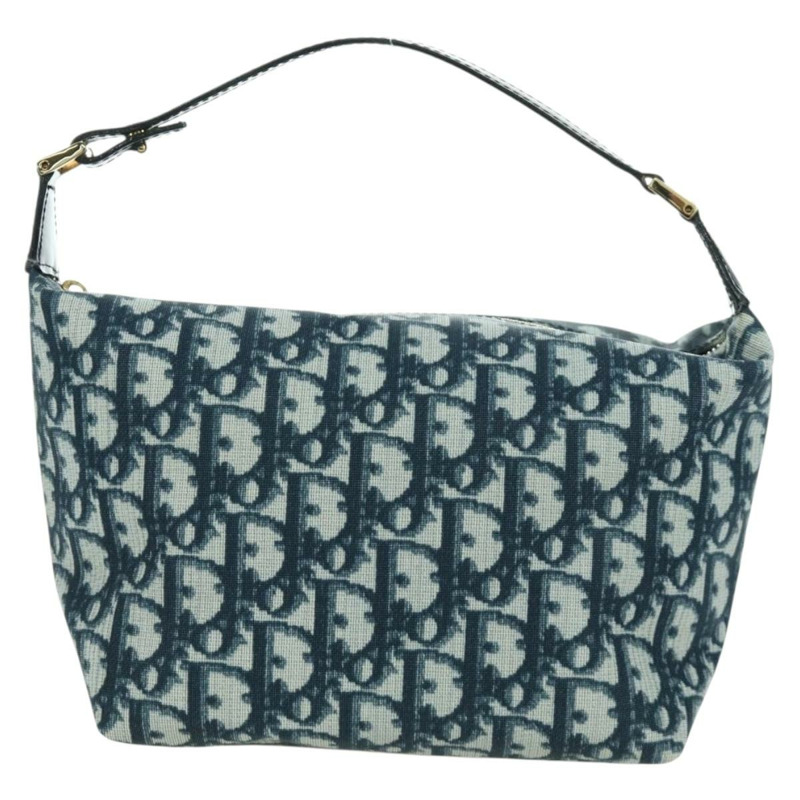 【日本直送】Christian Dior Trotter帆布手提包 PVC海軍藍金色 正品 BSZ620V-12