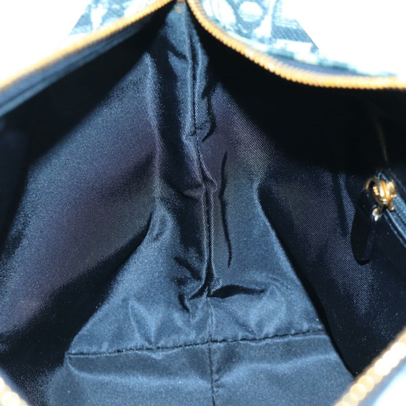 【日本直送】Christian Dior Trotter帆布手提包 PVC海軍藍金色 正品 BSZ620V-18