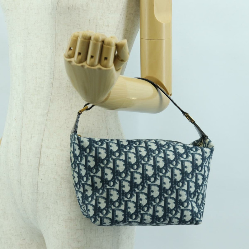 【日本直送】Christian Dior Trotter帆布手提包 PVC海軍藍金色 正品 BSZ620V-22