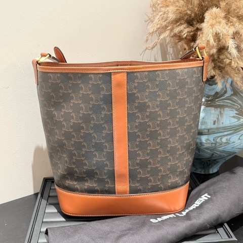 99新 Celine 老花水桶中號 21年包 附件：塵袋