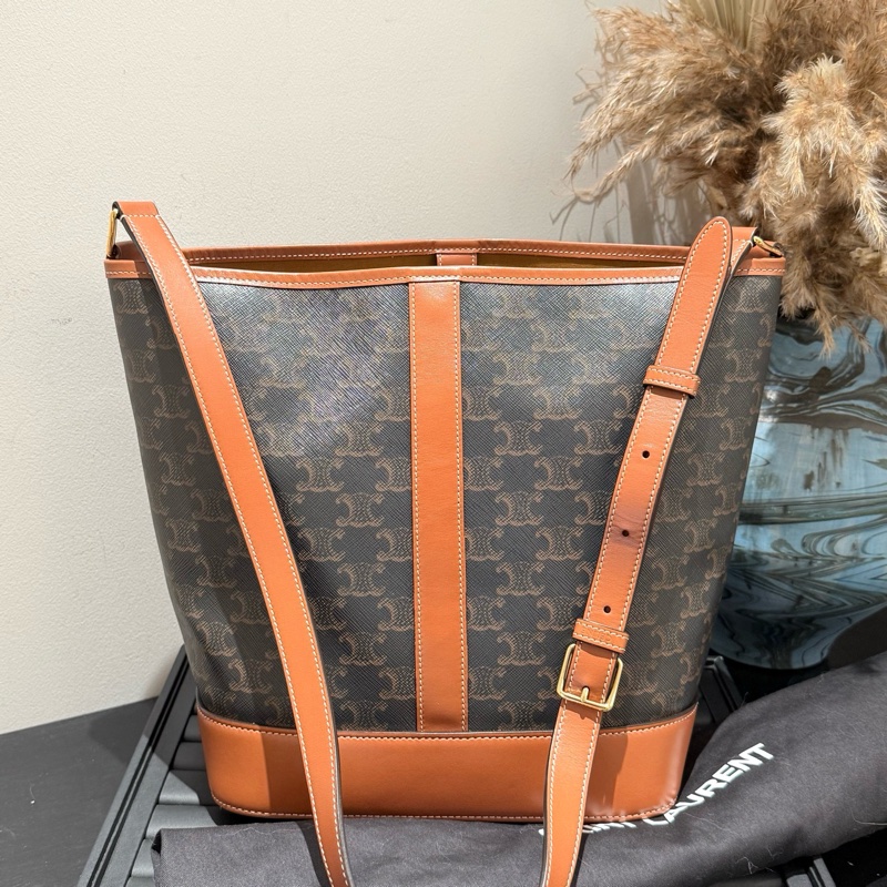 99新 Celine 老花水桶中號 21年包 附件：塵袋-1