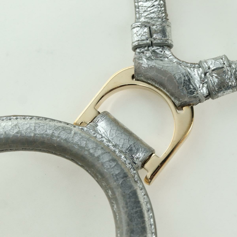 【日本直送】Christian Dior Canage 雙肩包，皮革材質，金色/銀色，正品 AMZ448V-15