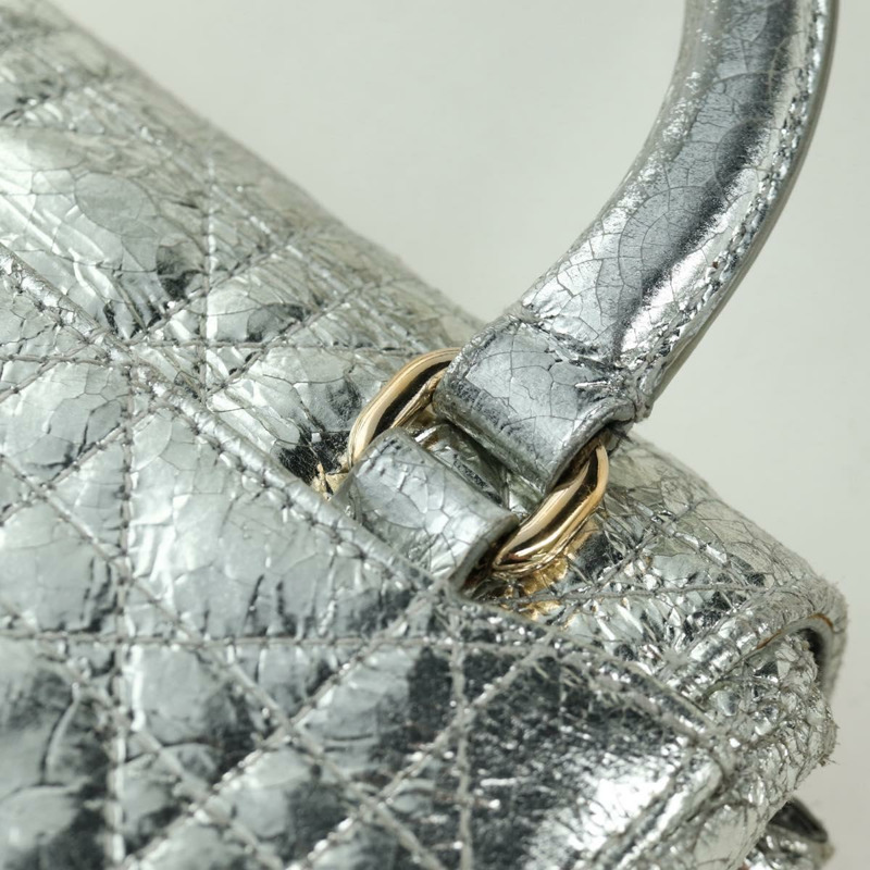 【日本直送】Christian Dior Canage 雙肩包，皮革材質，金色/銀色，正品 AMZ448V-16