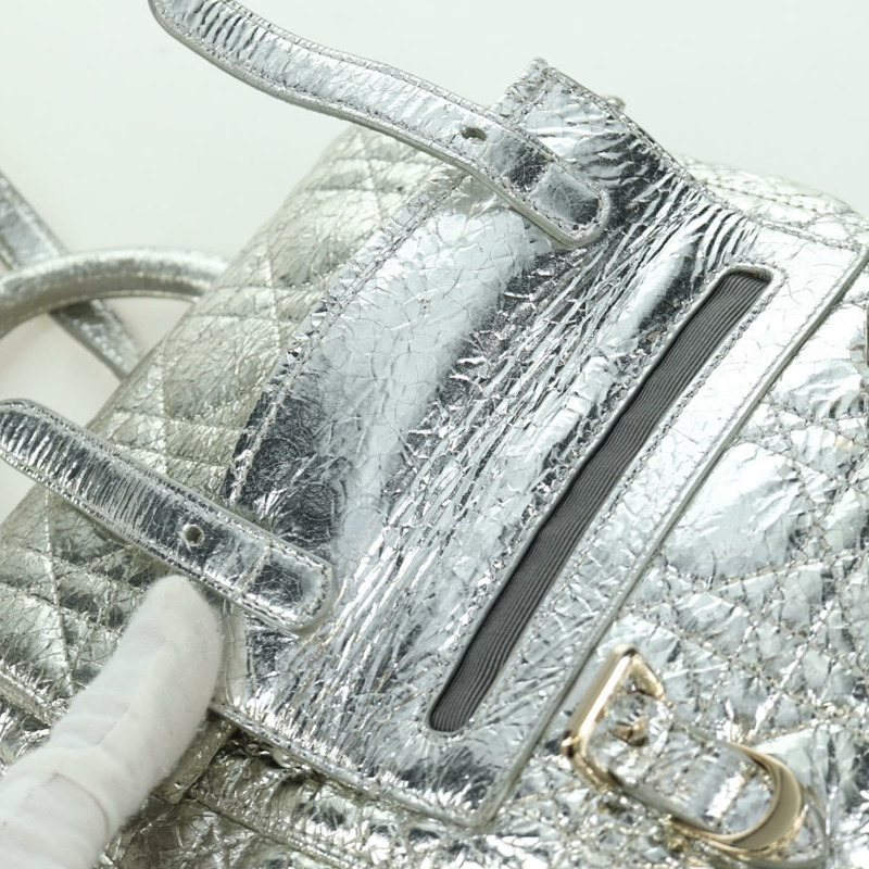 【日本直送】Christian Dior Canage 雙肩包，皮革材質，金色/銀色，正品 AMZ448V-23