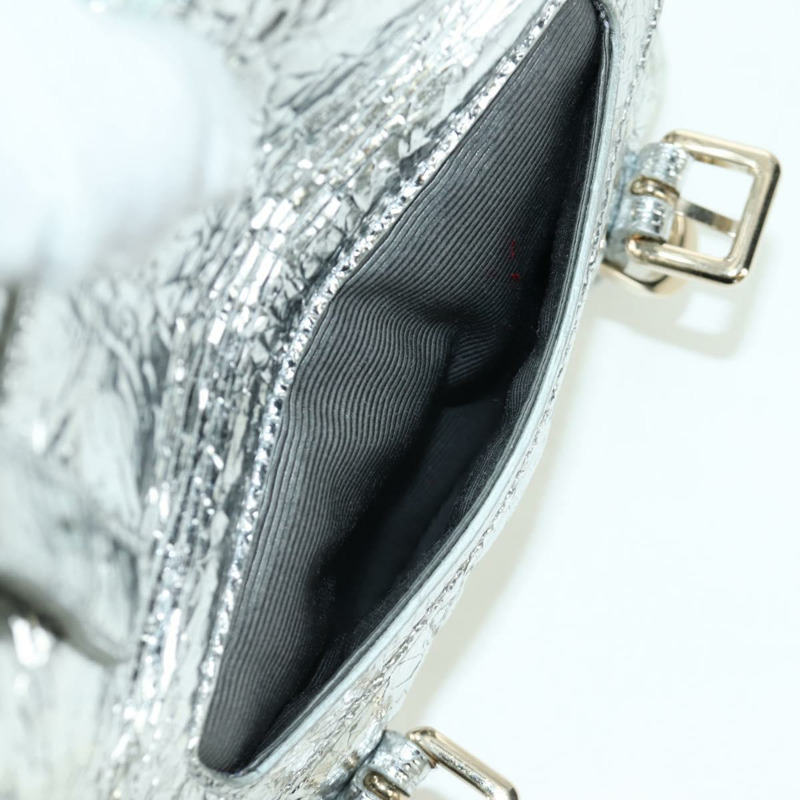 【日本直送】Christian Dior Canage 雙肩包，皮革材質，金色/銀色，正品 AMZ448V-24