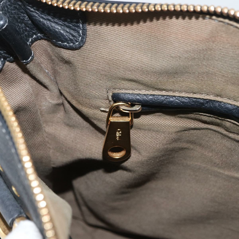 【日本直送】Chloe Mercy 手提包 皮革 黑色 金色 正品 YKZ072A-19