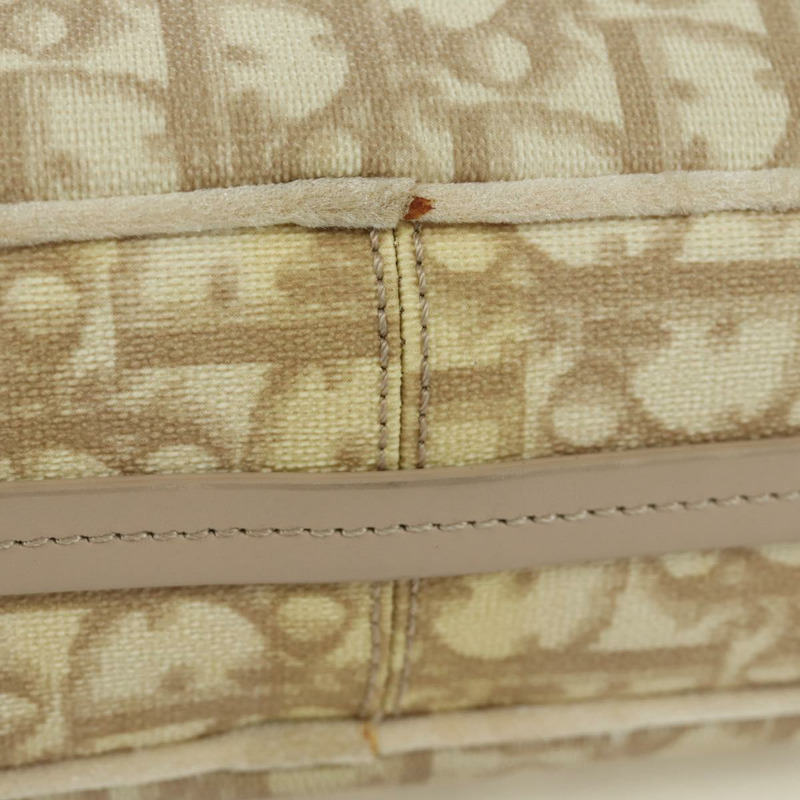 【日本直送】Christian Dior Trotter帆布少女包 PVC皮革 米色 銀色 正品 YKZ130SAV-5