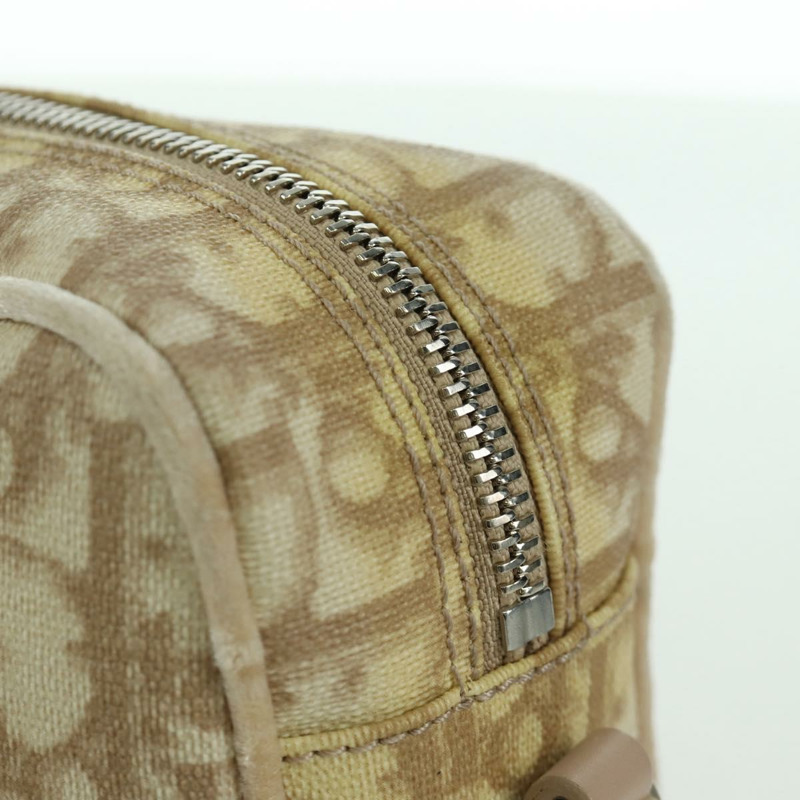 【日本直送】Christian Dior Trotter帆布少女包 PVC皮革 米色 銀色 正品 YKZ130SAV-9